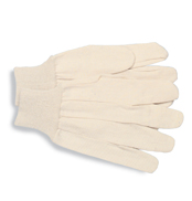 White Cotton Canvas 8 oz. Knit Wrist Gloves, Pack of 12
